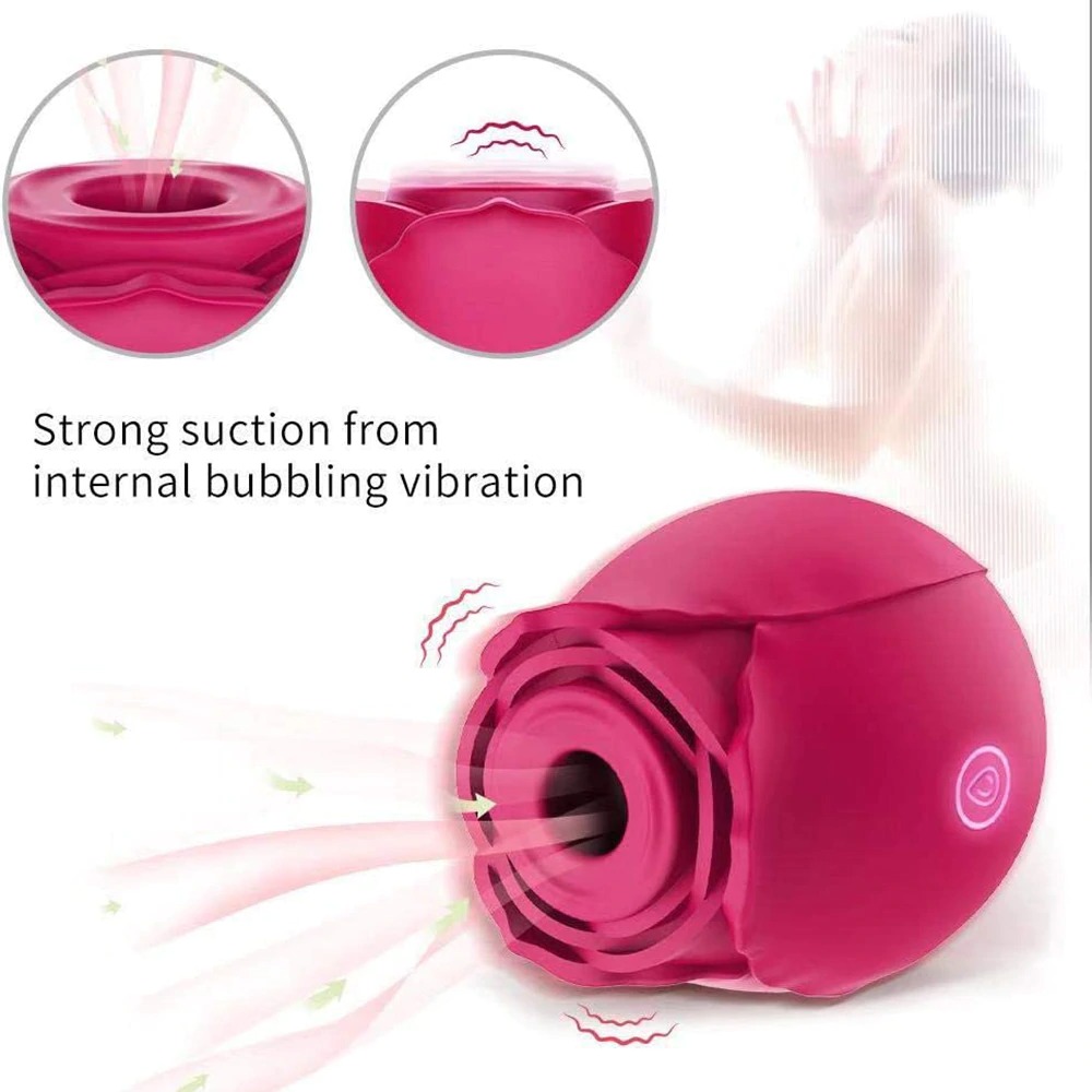 Vibrador de juguete rosa para mujer color rosa