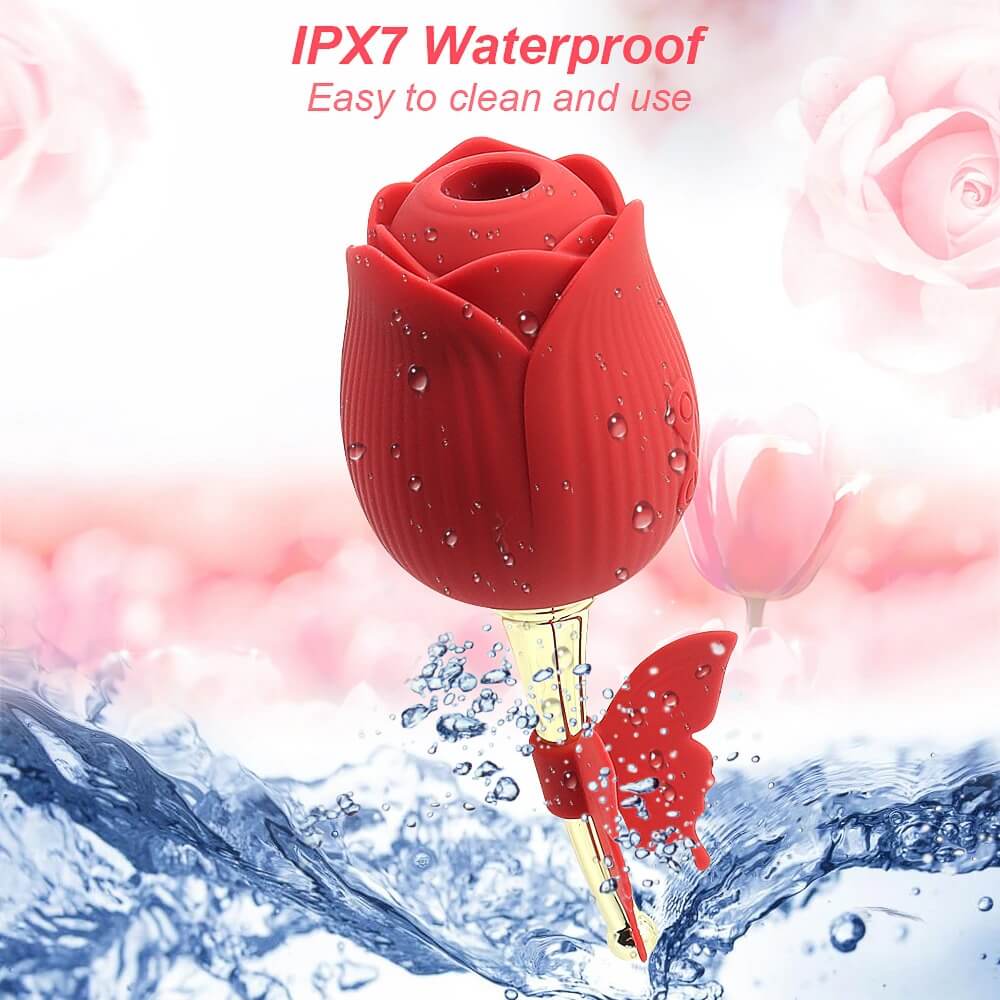 jouet rose papillon étanche IPX7 facile à nettoyer