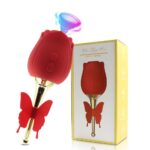rosa mariposa juguete para mujer y caja