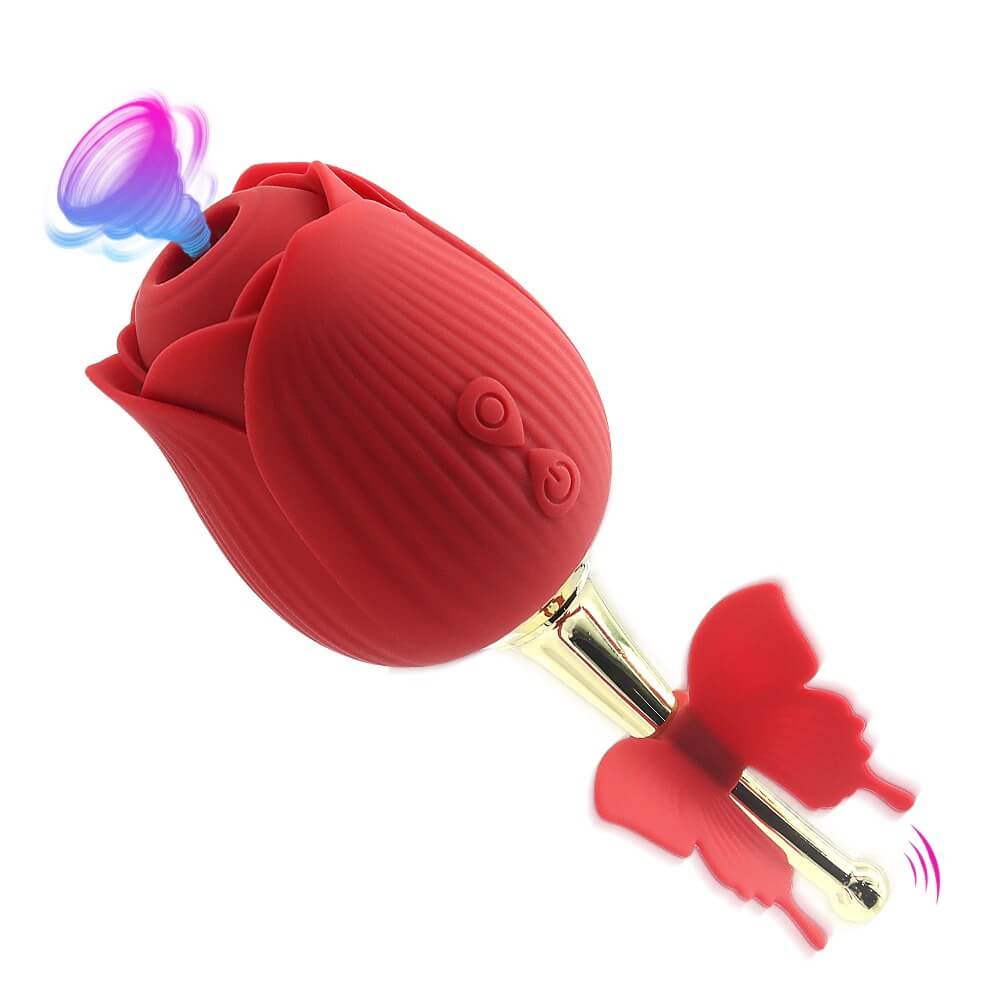 butterfly rose toy for women red color