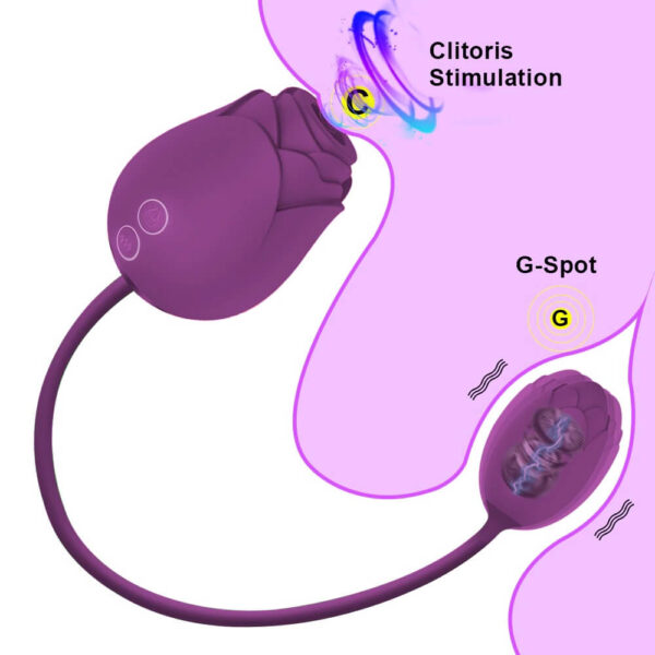 giocattolo sessuale floreale stimolazione del clitoride punto g
