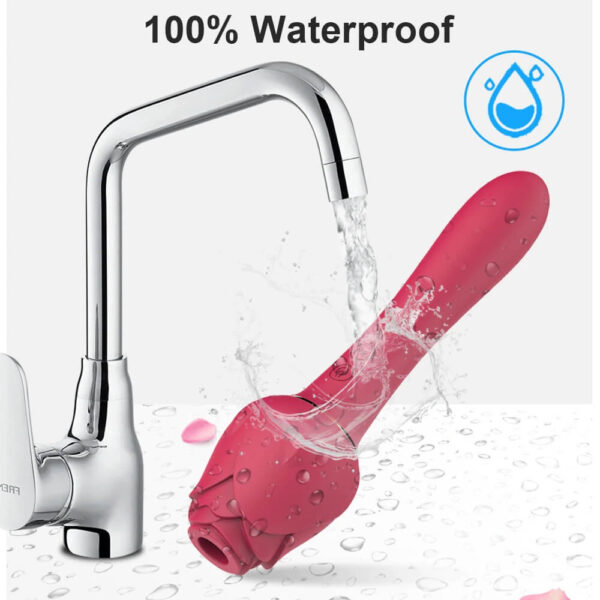 vibrador rosa con 100% resistente al agua