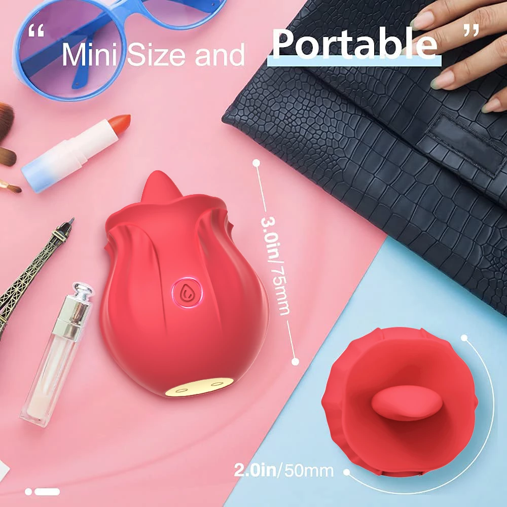 vibrateur rosebud avec une taille mini et protable à n'importe quel endroit