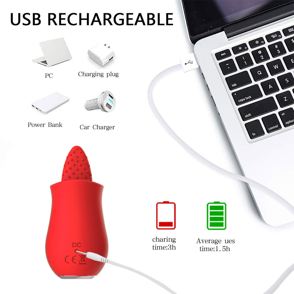 tongue clit licker usb wiederaufladbar