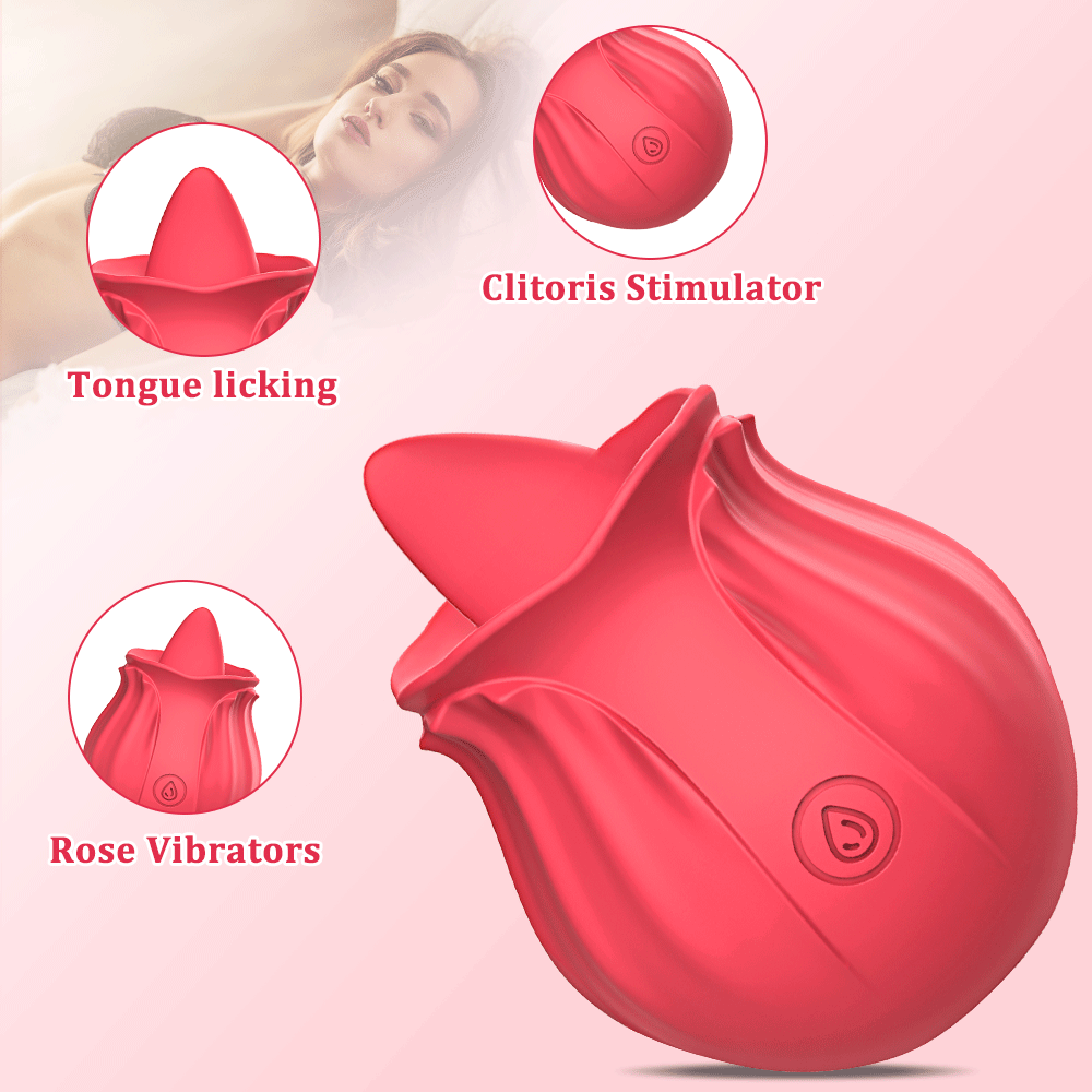 bouton de rose vibrant pour stimulateur de clitoris