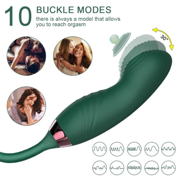 10 buckle modes rose toy sucking with finger vibrator