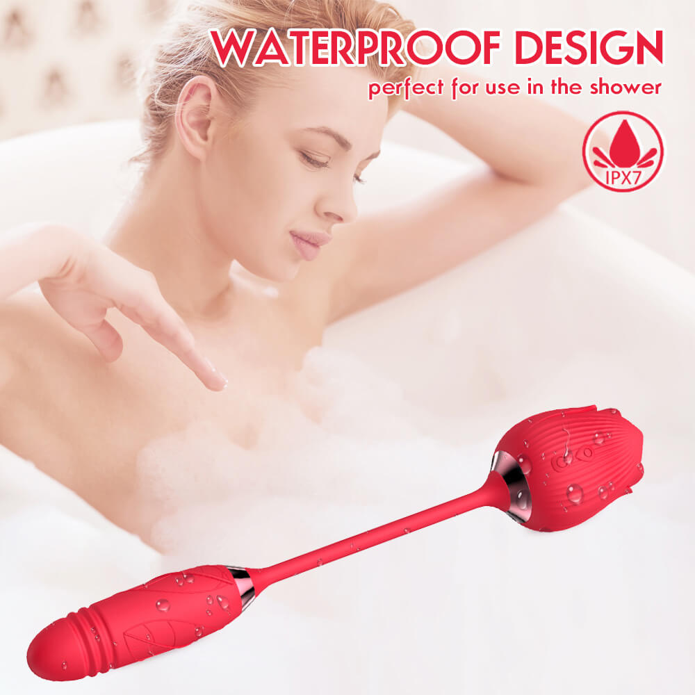 rose dildo waterproof design
