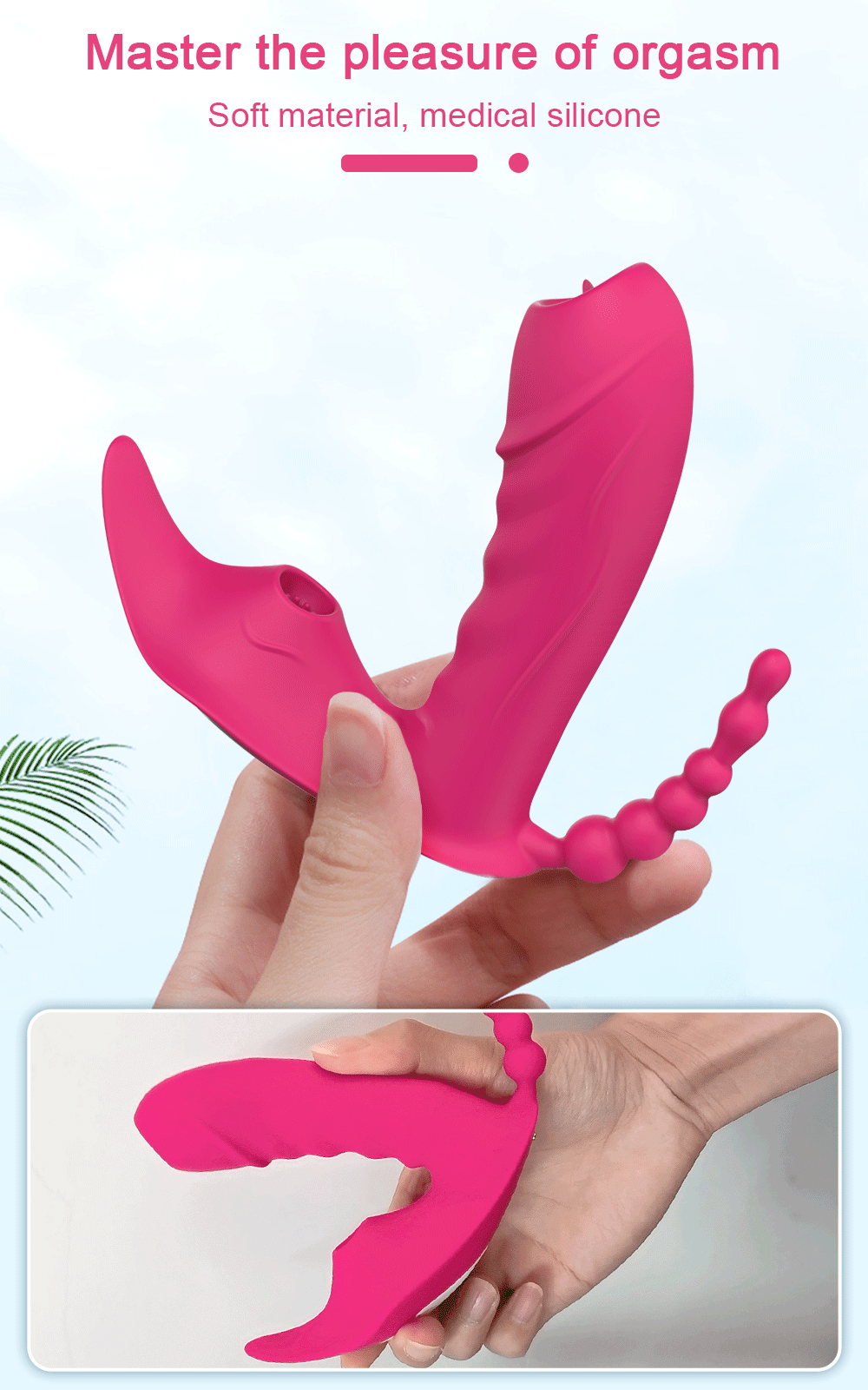 Succhiatore del clitoride con il dildo del punto G Materiale di sofe del silicone medico