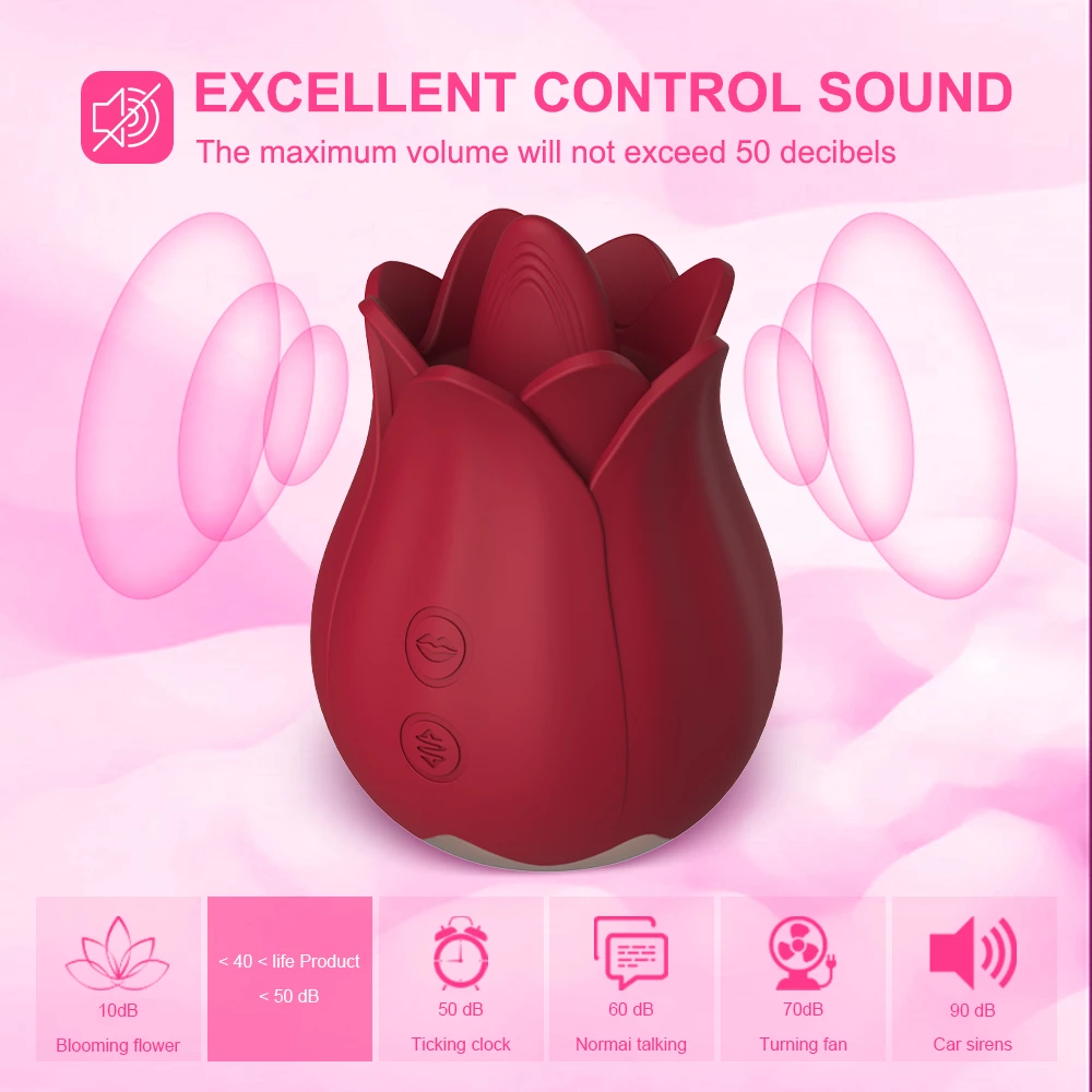 Licking Rose Toy ausgezeichnete Kontrolle Sound