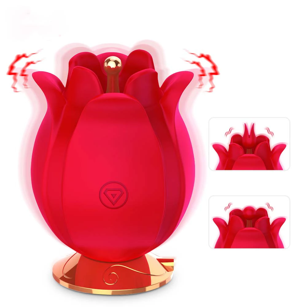 Blooming Rose Toy  10 Frequency Ultrasonic Vibration - Rose Toy Official  Website