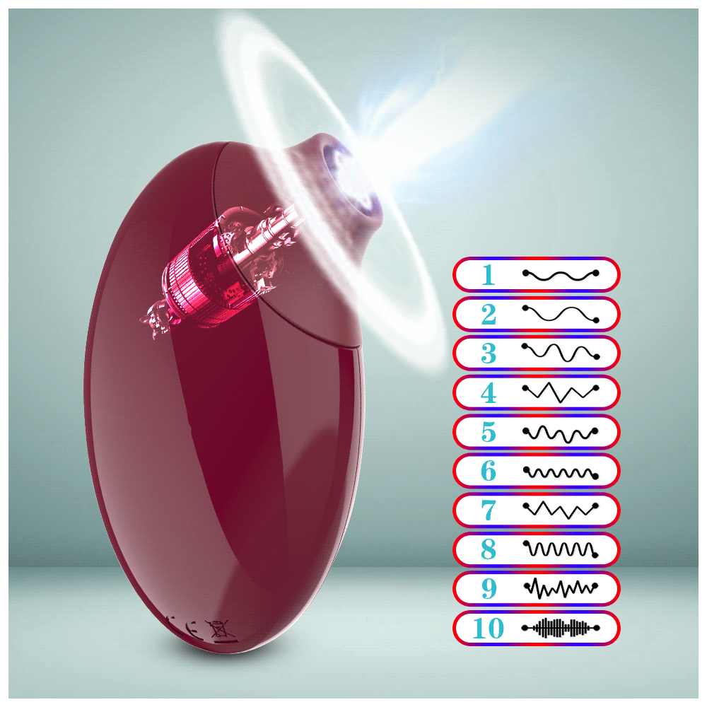 Succionador de clítoris Juguete rosa 10 frecuencias de succión