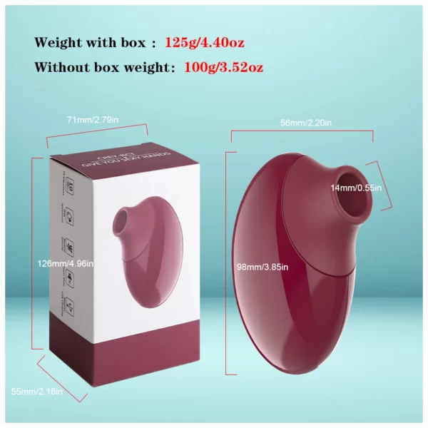 Clit Sucker Rose Toy product size box size