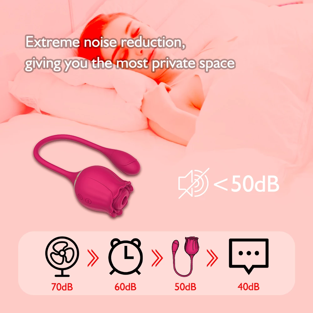 Juguete rosa de doble acción reducción extrema del ruido menos de 50db