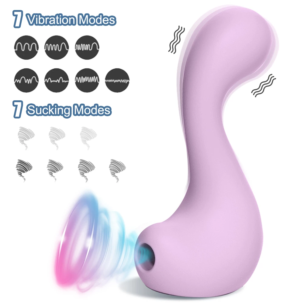 Double Fantasy Rose Toy 7 vibration modes 7 sucking modes