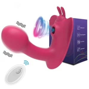 Nuevo juguete rosa con un consolador para el clítoris del punto g