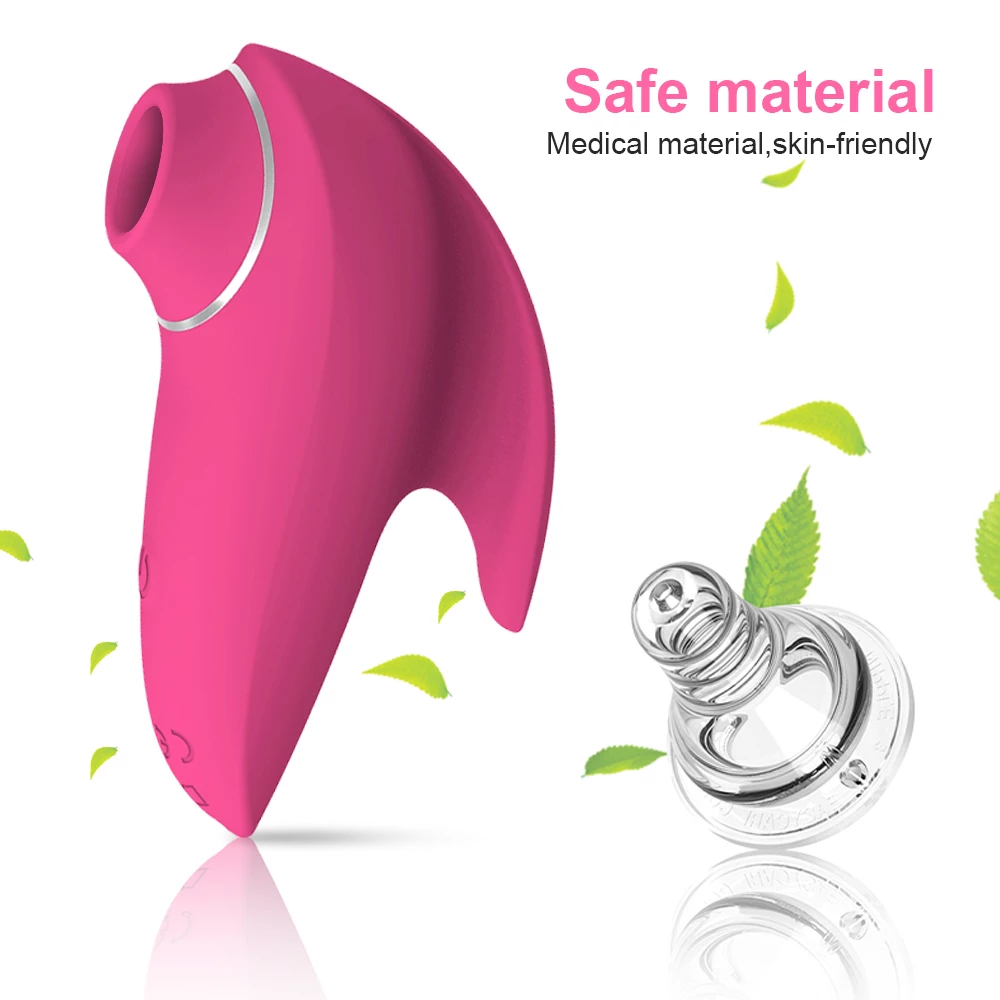 Vibrador succionador de pezones material seguro