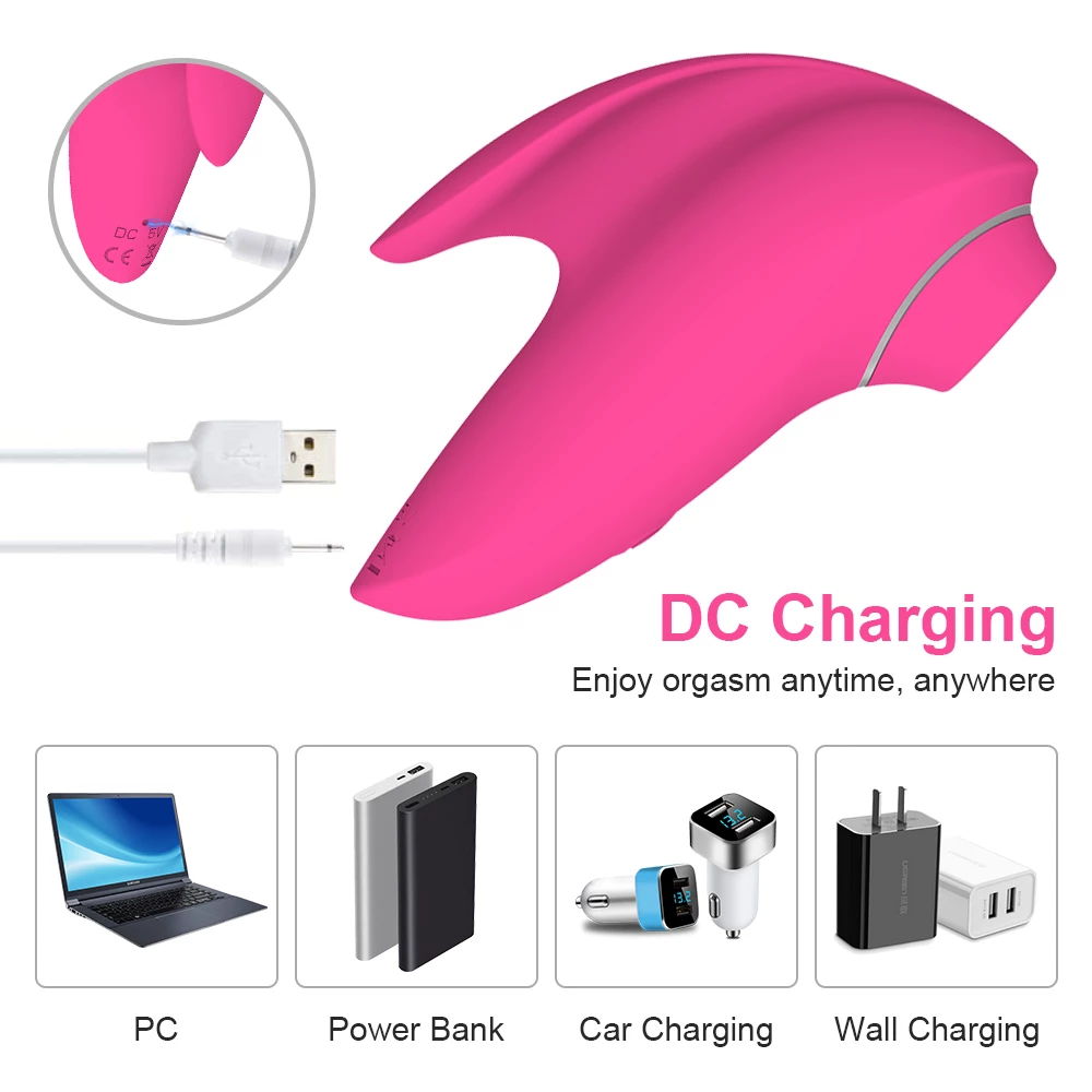 Nipple Sucker Vibrator using dc charging