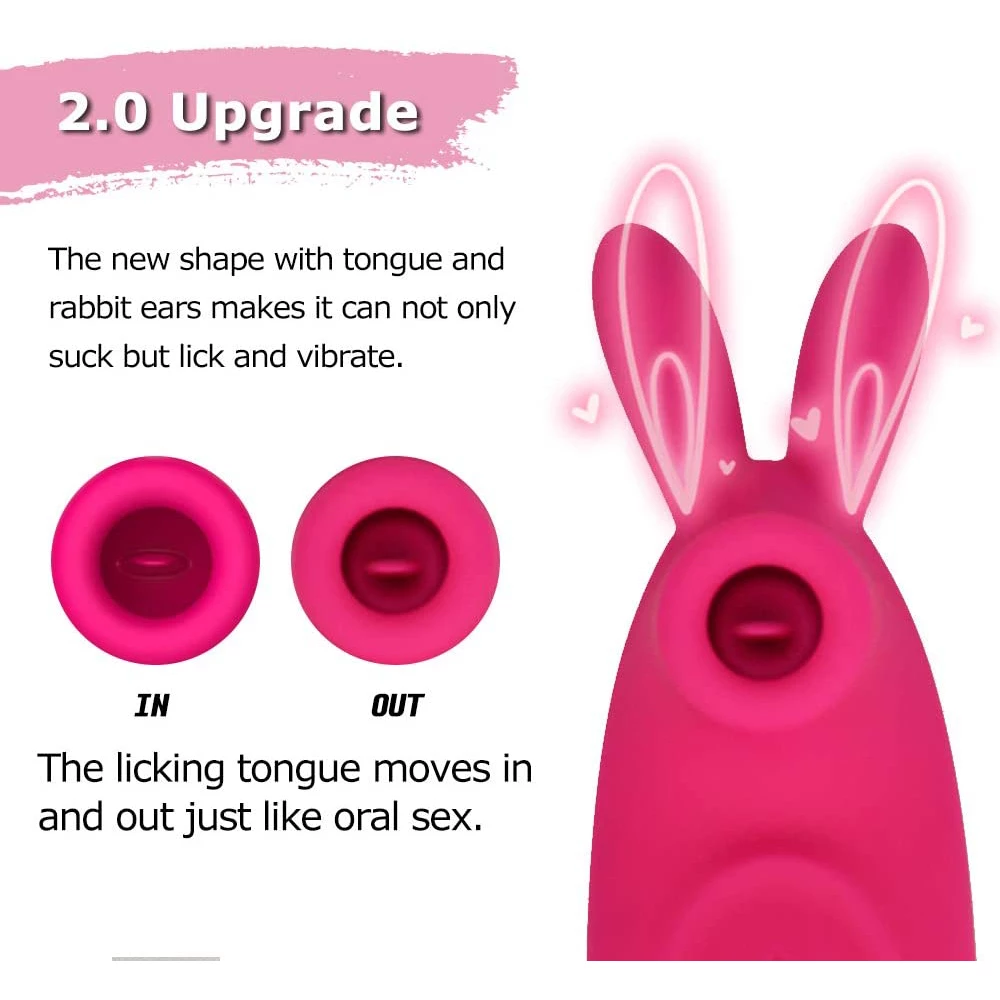 2 en 1 Langue Rose Flowers Jouet Adulte Rechargeable pour Femmes Couples -  Rouge, Puissante Langue Suce et Lèche 10 Mode Mamelon Sucer G Jouets pour  Femme/Couples : : Santé et Soins personnels