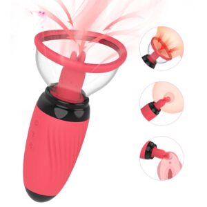 Rose Nipple Sucker Vibrator rote Farbe