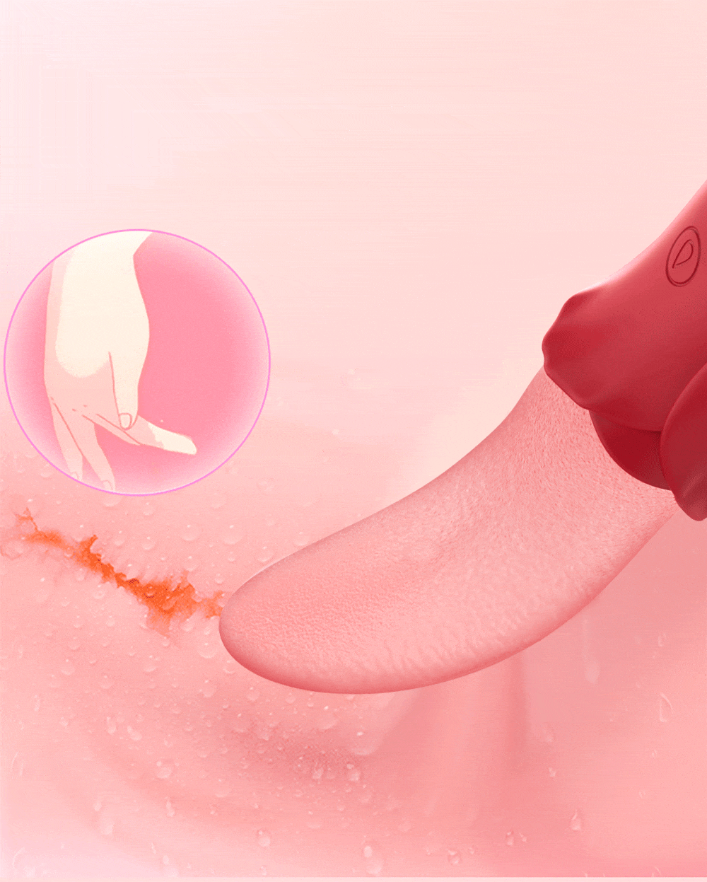 Vibrador rosa para lamer la lengua amazon
