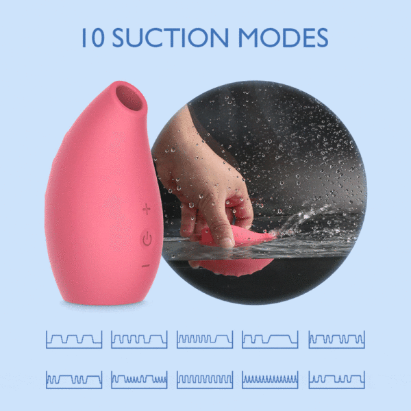 Succionador de pezones vibrador 10 modos de succión