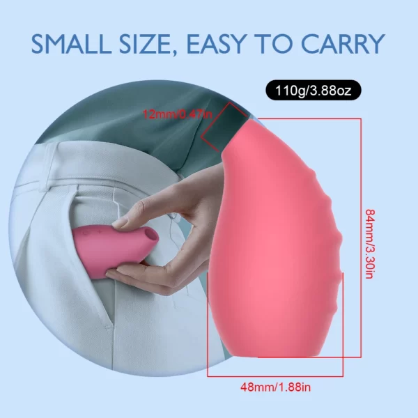 Vibrerande bröstvårtor sugare liten storlek lätt att bära med sig