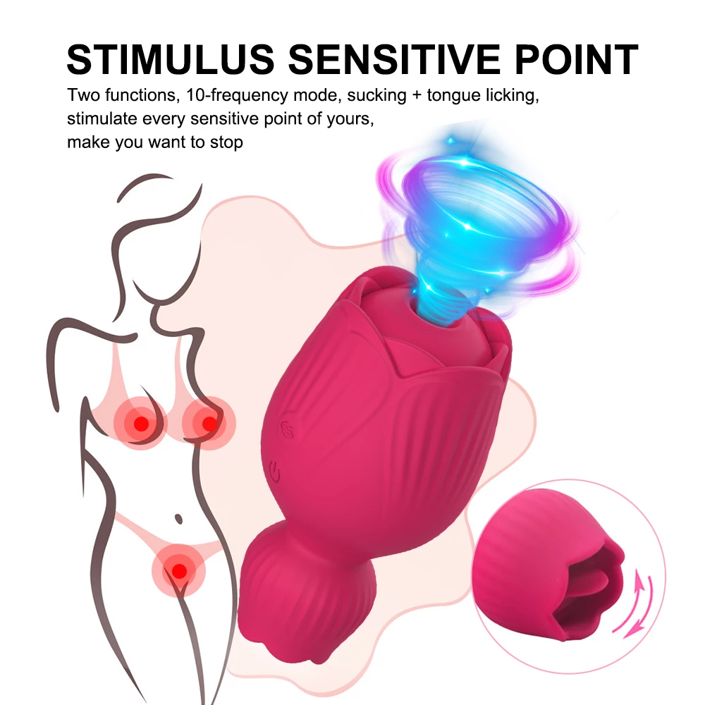 Adult Rose Toy Stimulus Sensitive Point Clit Stimulator