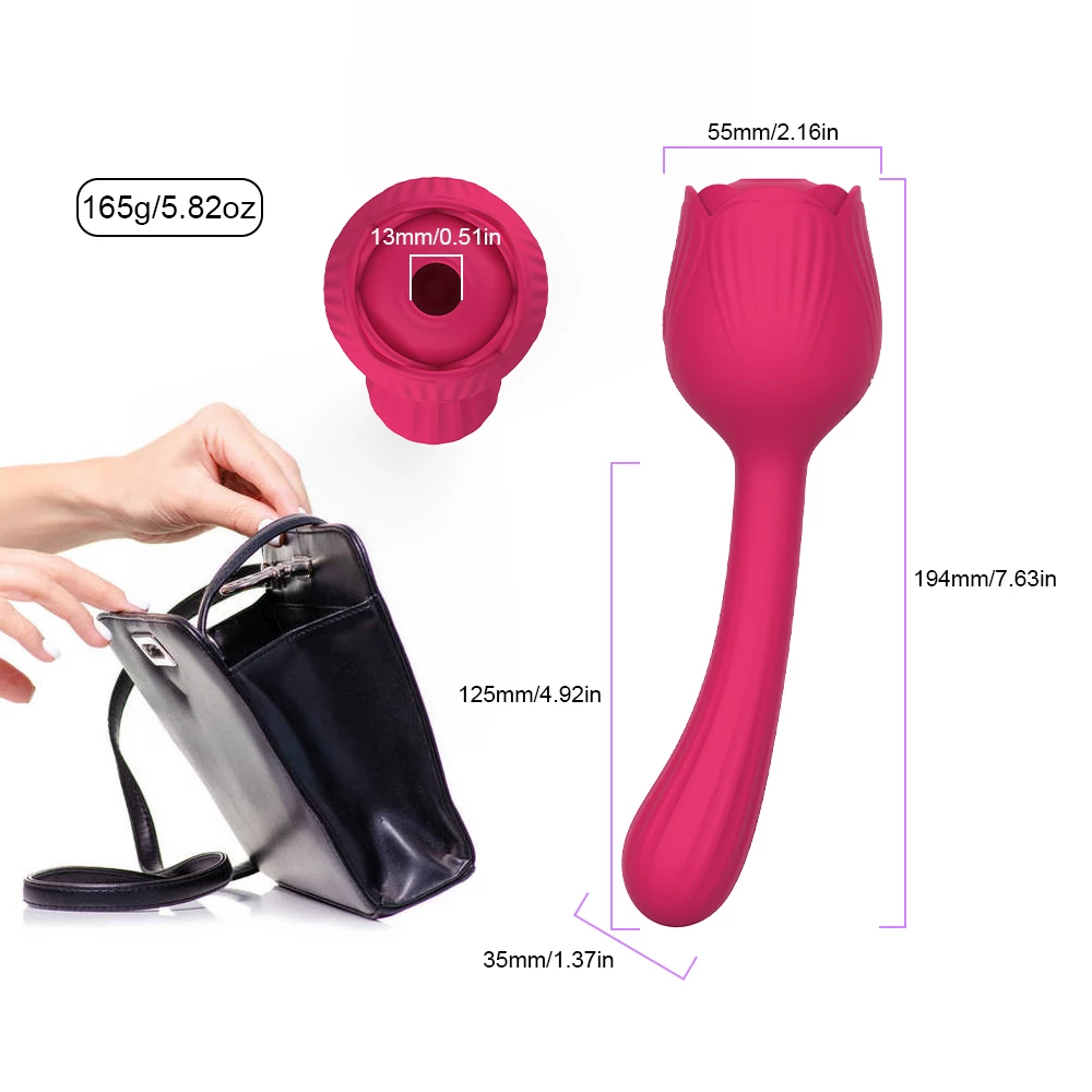 dual action rabbit vibrator product size