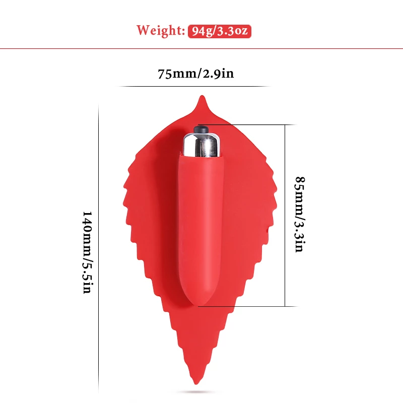 remote wearable vibrator product size