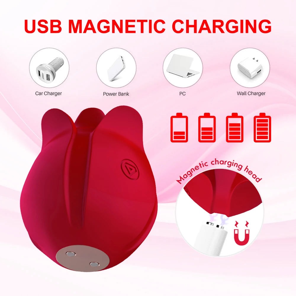 rose sex toy usb magnetic charging