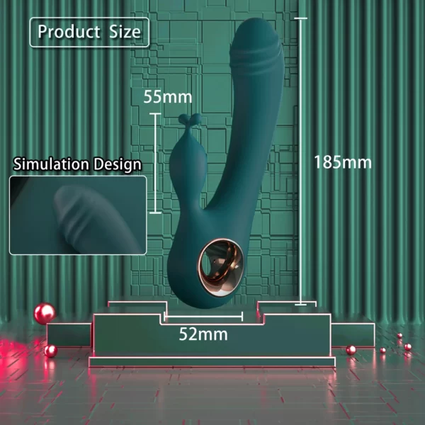 G Spot Rabbit Vibrator Produktgröße