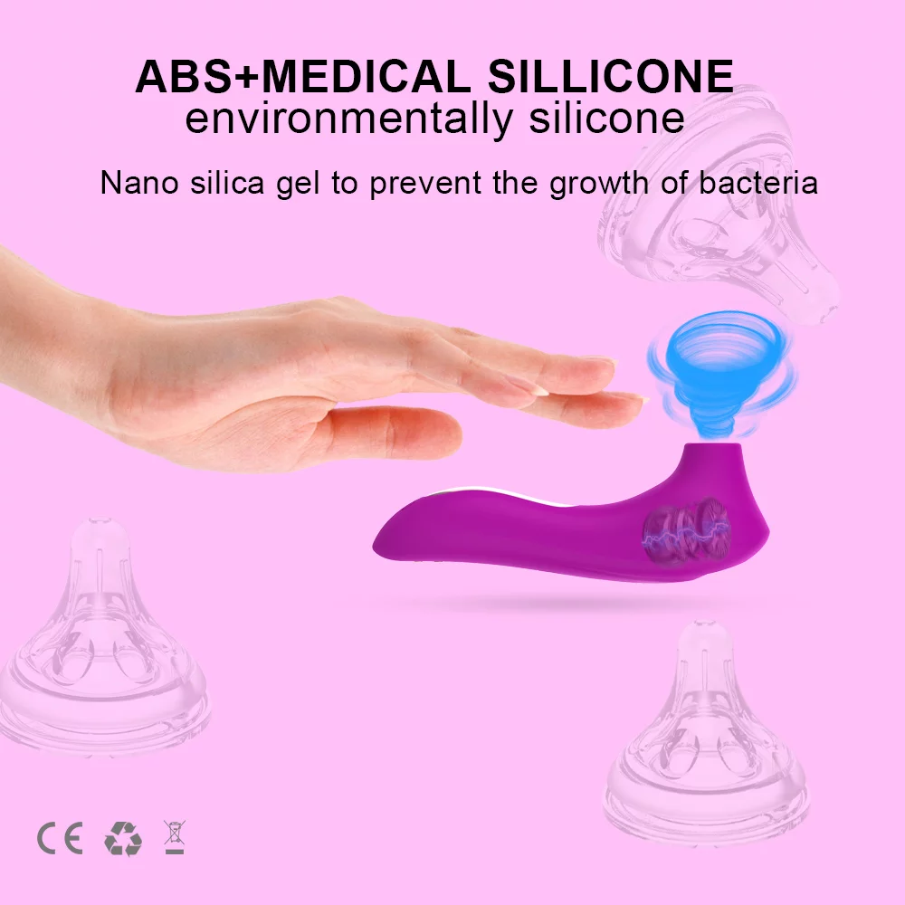 Clit Sucker Vibrator ABS en Medisch silicone