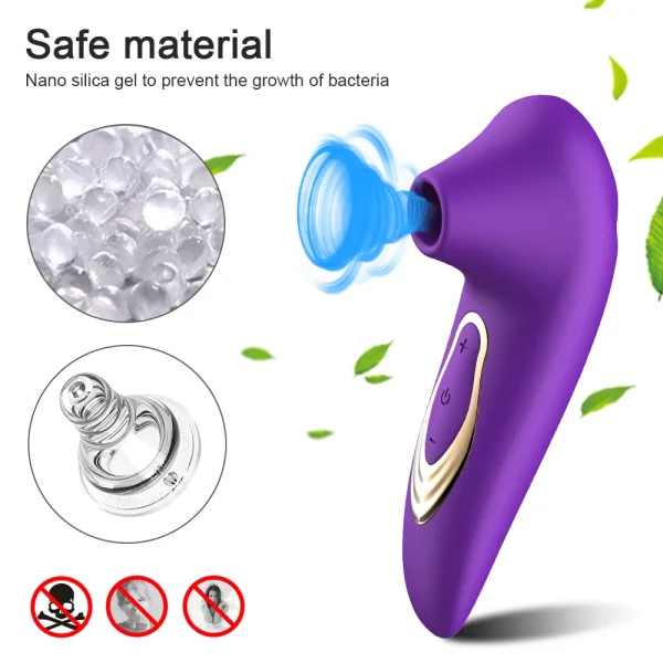 Materiale sicuro del vibratore succhia clitoride