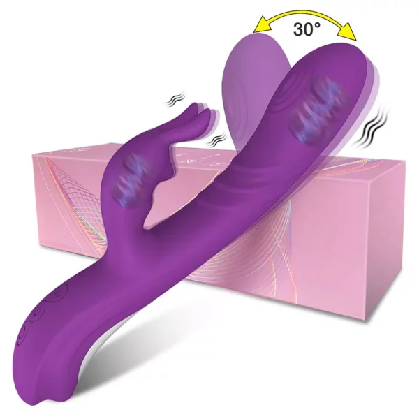 Vibrateur Jack Rabbit violet avec boîte