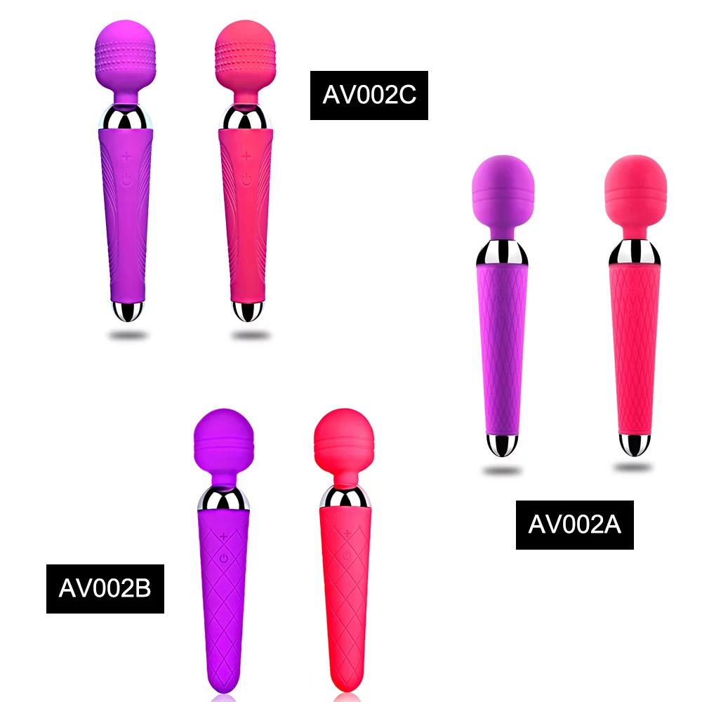 Vibrador varita mágica color morado y rojo