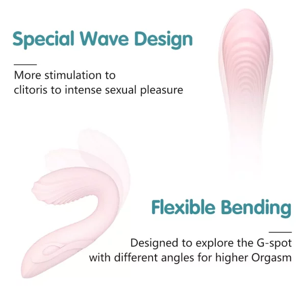 Vibrateur en silicone pour le point G : flexion flexible
