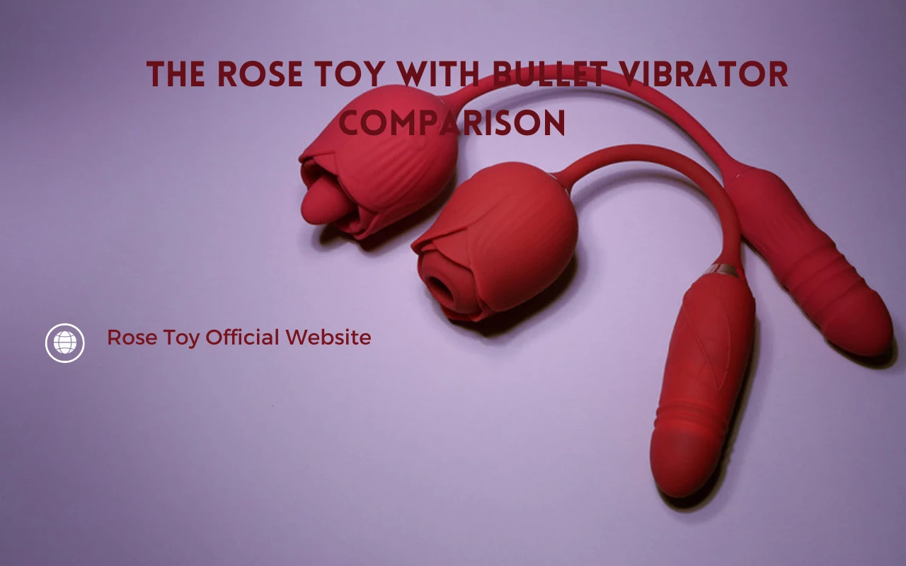 Comparación del juguete rosa con el vibrador bala