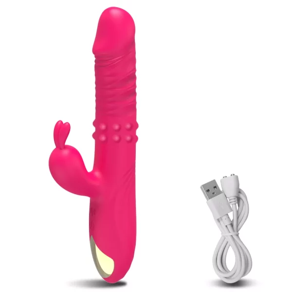 Schiebender Dildo mit Klitorisvibrator type1