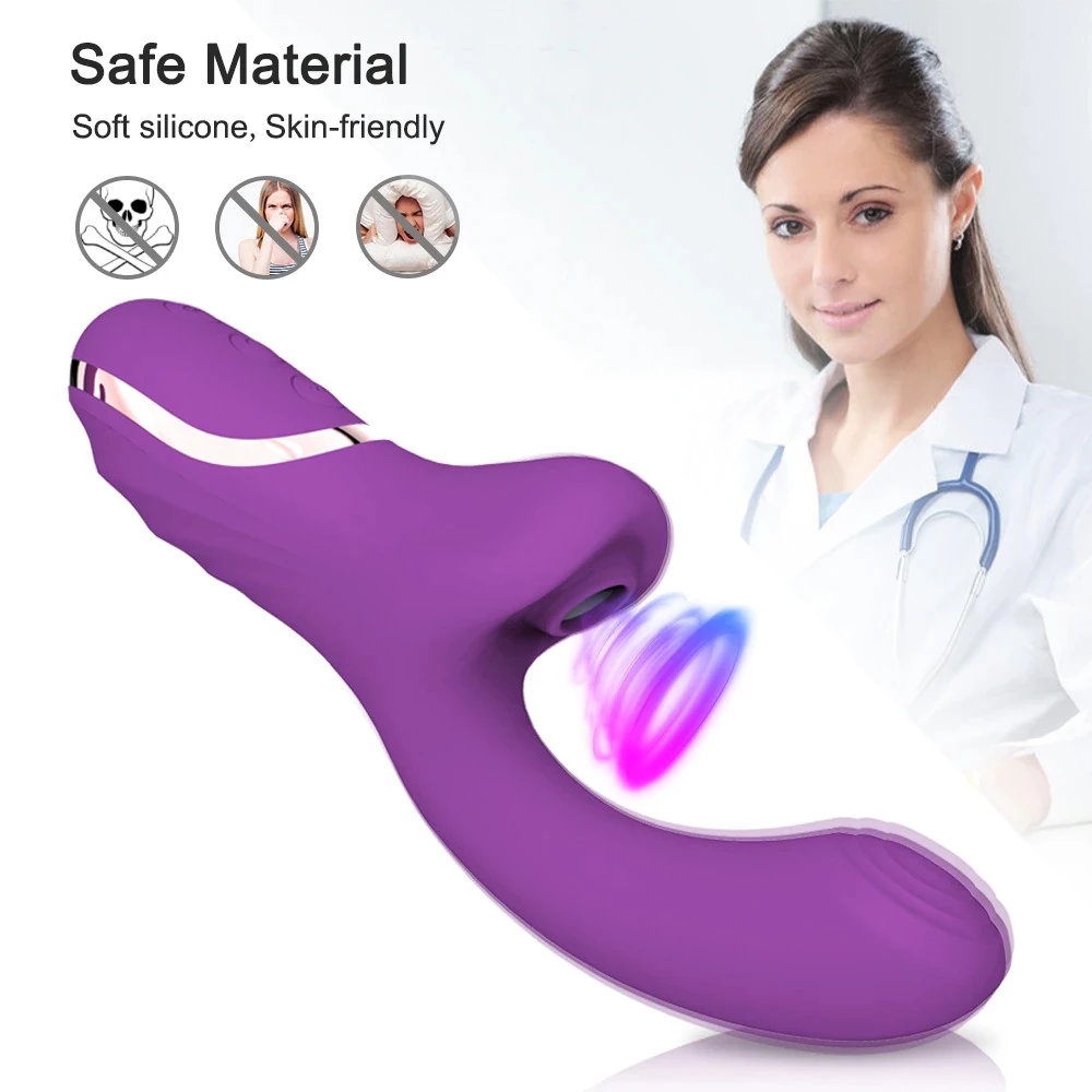 Vibrador conejo succionador de clítoris Material seguro Sofe Silicona Amigable con la piel