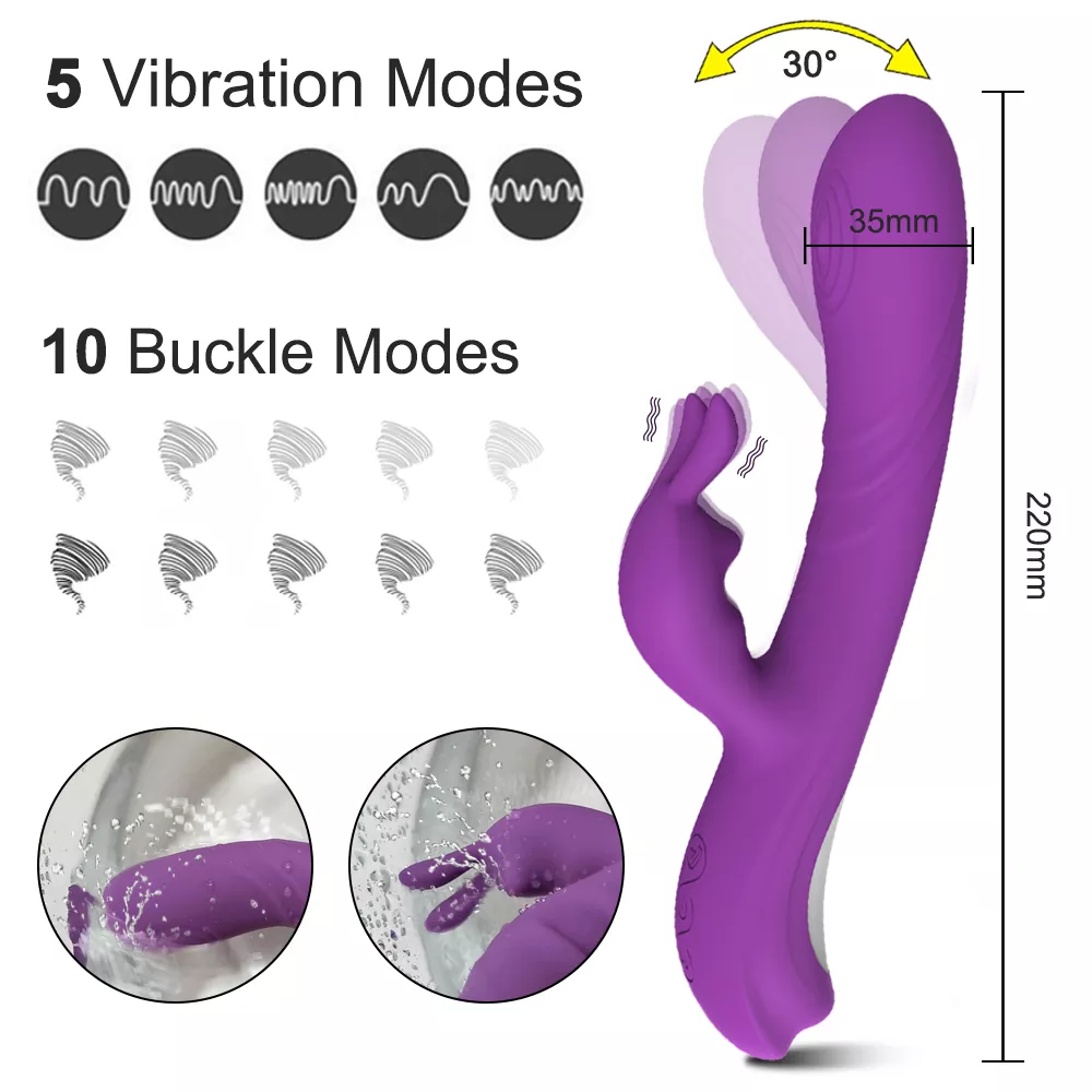 vibromasseur lapin 5 modes de vibration