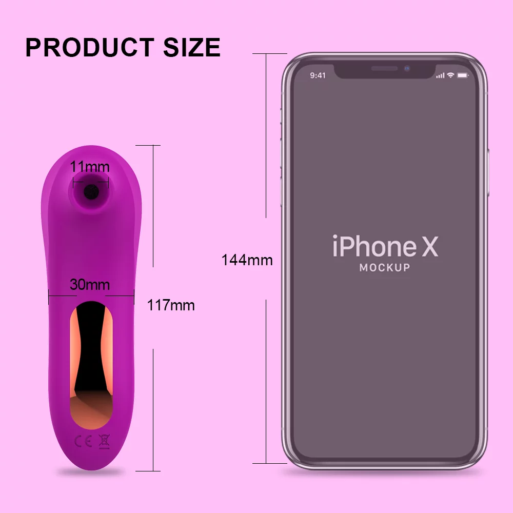 Elektrischer Klitorissauger Produktgröße