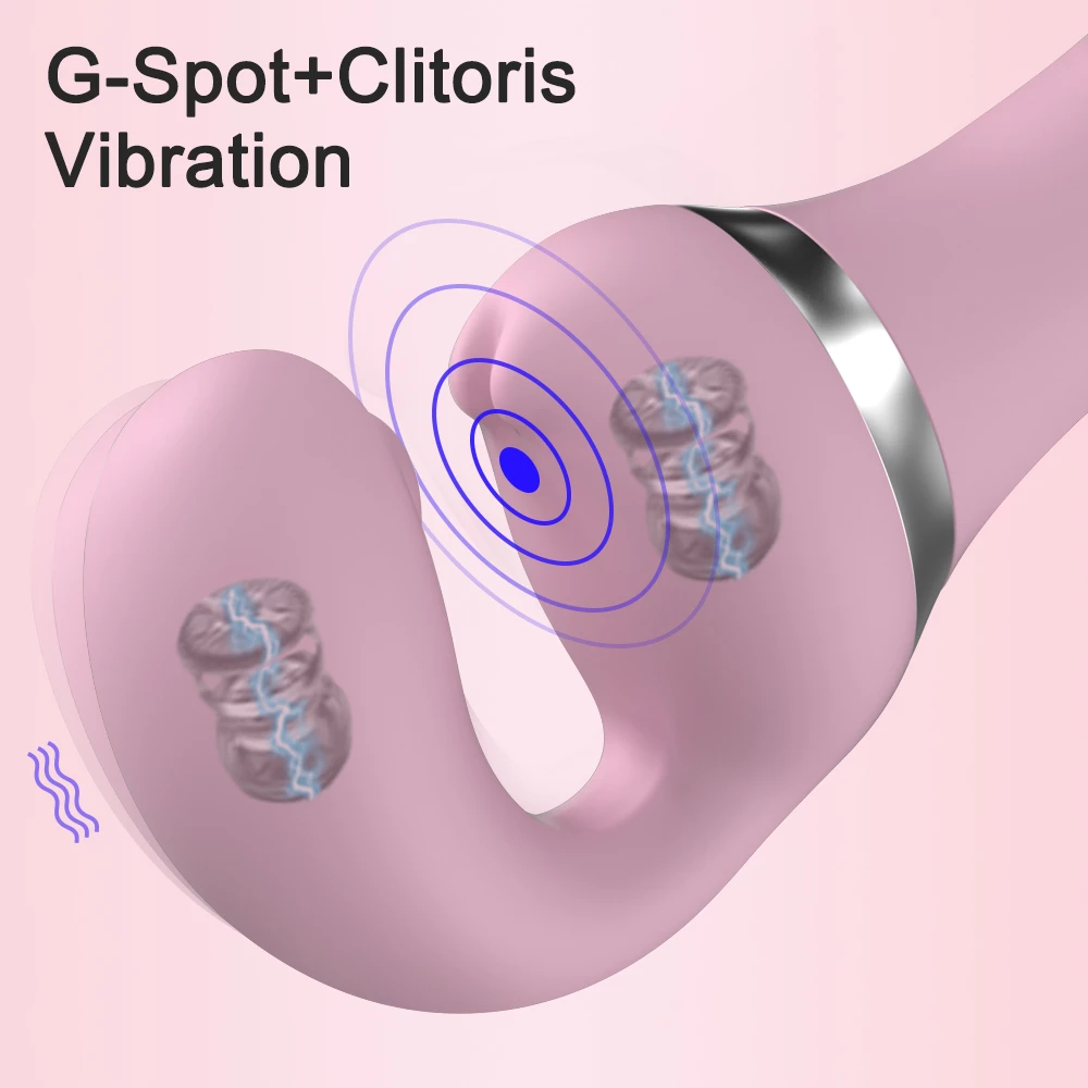 vibrazione del punto G e del clitoride 2 in 1