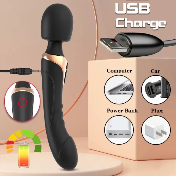 magic wand vibrator USB charge