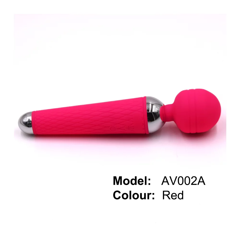rechargeable wand vibrator red color
