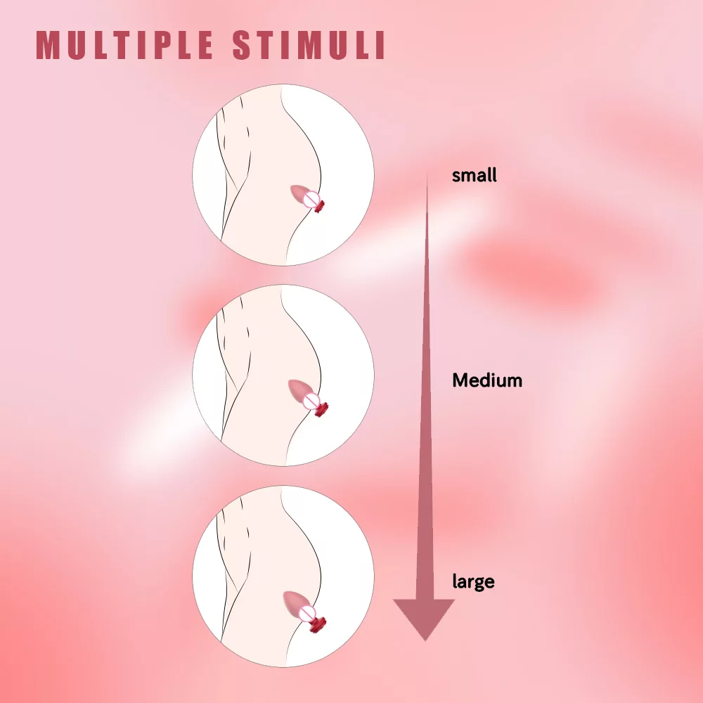 Rosa butt plug stimolazione multipla