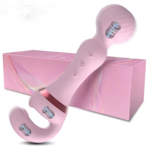 vibratore a bacchetta più forte con vibratore clitorideo